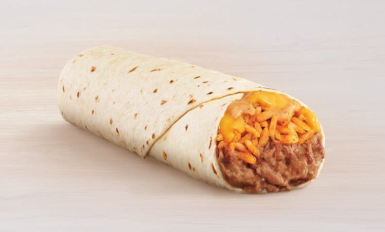 Taco Bell's Cheesy Bean and Rice Burrito