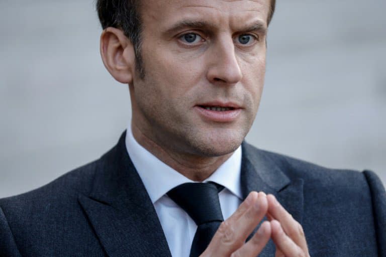 Le président français Emmanuel Macron à Paris, le 23 mars 2021 - Ludovic MARIN © 2019 AFP