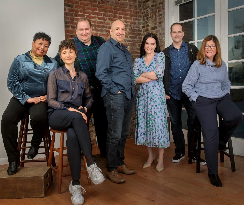 From left: Nancy Facey-Blackwood, Kristina Bonatakis, Ben Forest, Billy Portman, Kate Triggiano, David Cassidy and Laura Jannone.