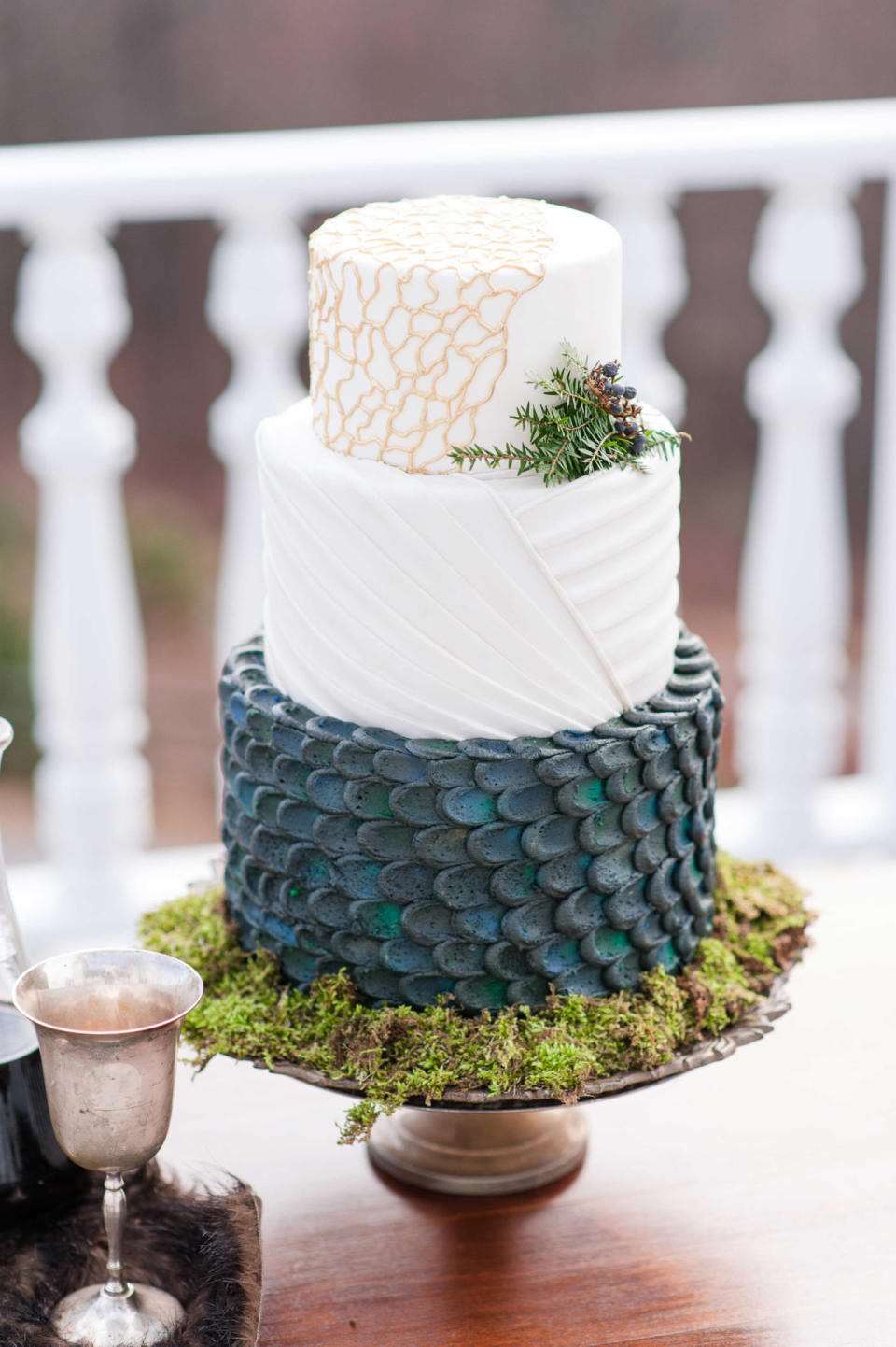 Selbst die Hochzeitstorte muss den hohen Ansprüchen der Serien-Fans genügen. (Bild-Copyright: KATHERINE ELENA PHOTOGRAPHY)