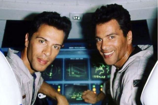 Los gemelos Bogdanoff en los a&#xf1;os 80&#39;s, cuando se hicieron c&#xe9;lebres con su programa Temps X en el canal TF1 de Francia