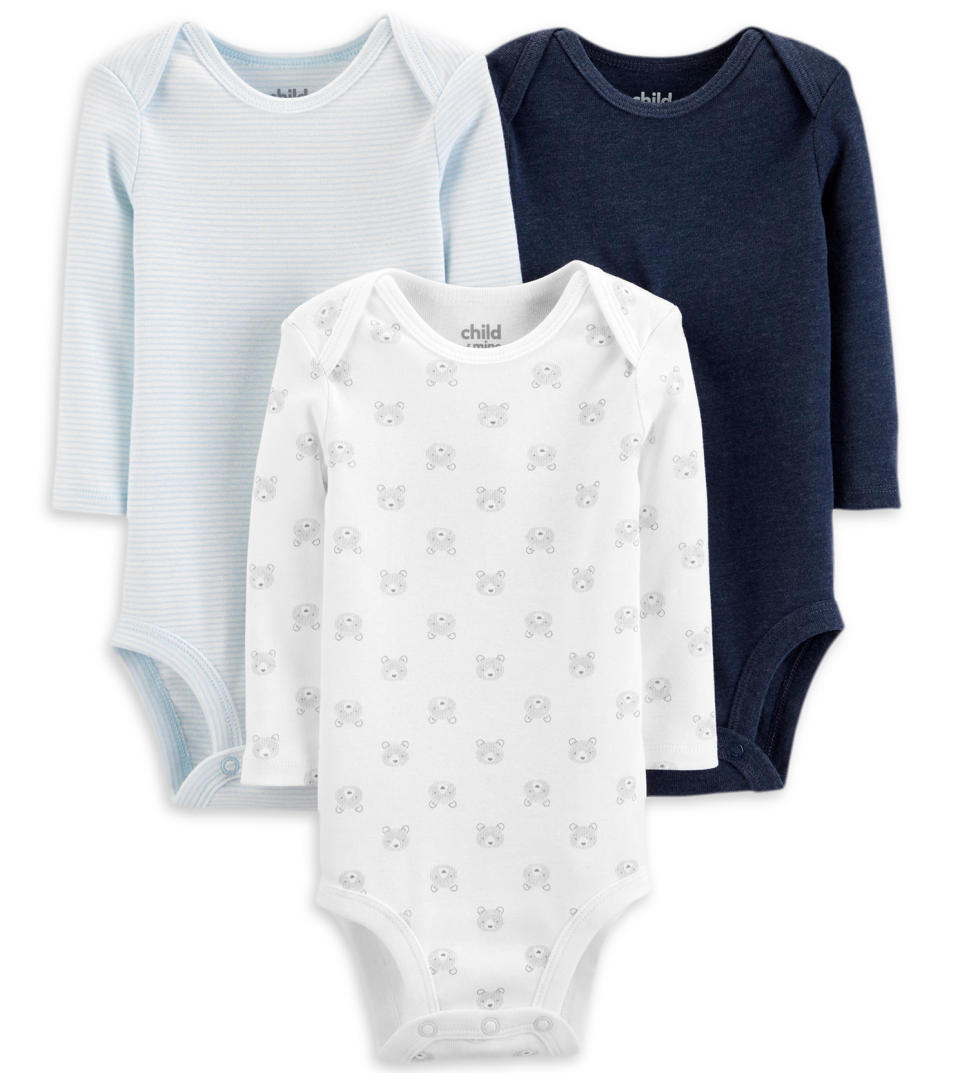 Child of Mine by Carter's Long Sleeve Bodysuits