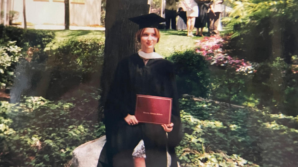 Sarah May attends her graduation. (Photo: Sarah May)