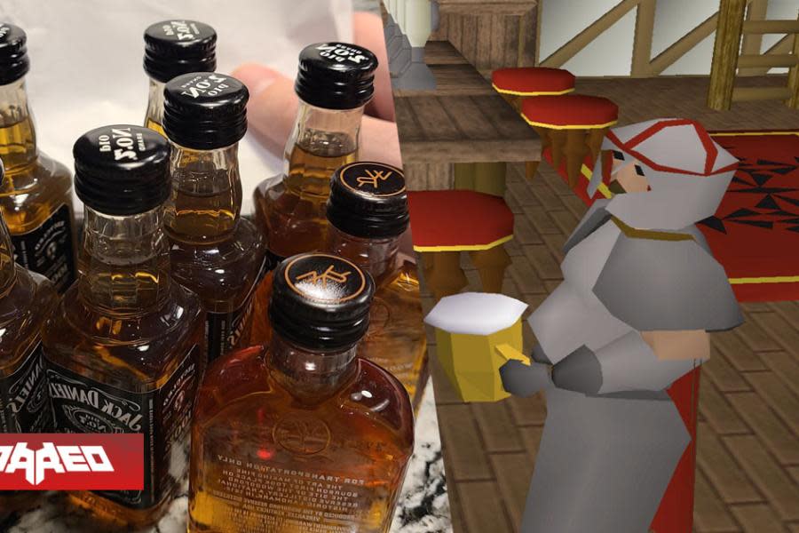 Asistente de vuelo en avión le regala 8 botellas de licor a gamer solo porque juegan el mismo MMORPG