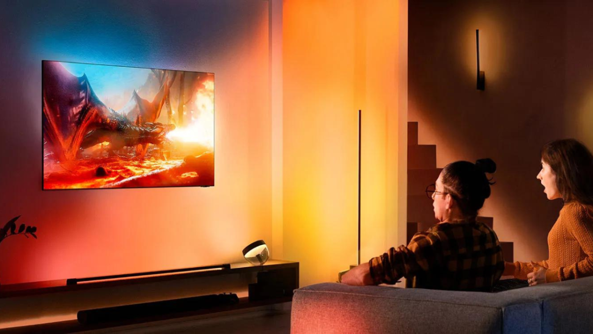 Our Ambilight TVs make your living room look better. Share how your living  room #LooksBetter with Philips TV in the comments or tag  @philipstelevision, By Philips Ambilight TV