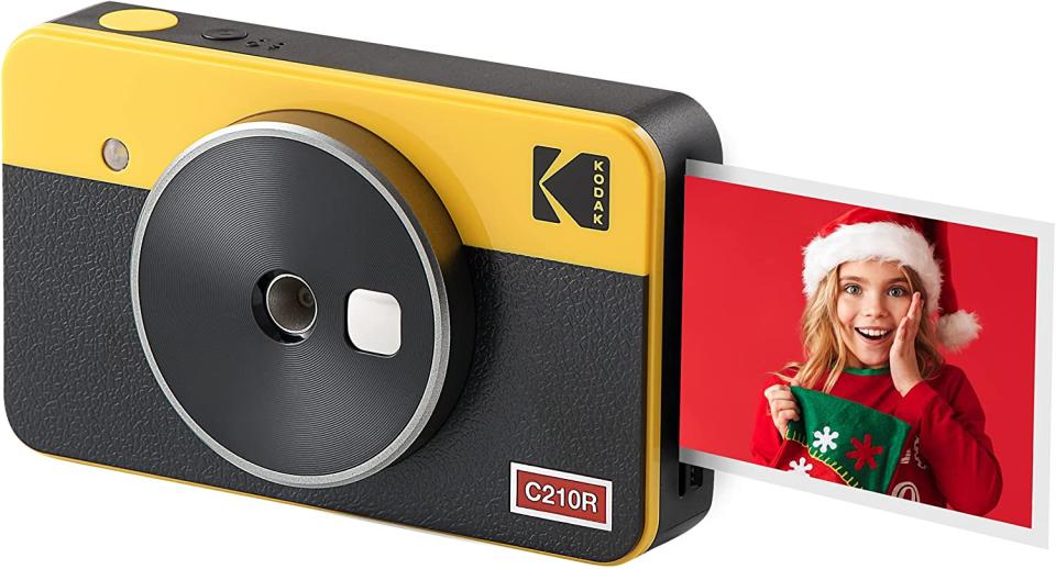 Image of Kodak Mini Shot 2 Retro 2.1x3.4 Portable Wireless Instant Camera & Photo Printer against white background.