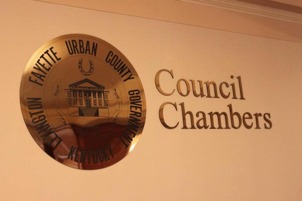 Lexington council chambers.