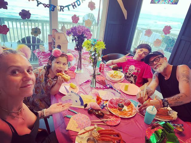 <p>Hilarie Burton Instagram</p> Hilarie Burton celebrates her birthday with husband Jeffrey Dean Morgan and their kids Augustus and George.