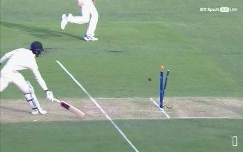 James Vince run out - Credit: BT Sport