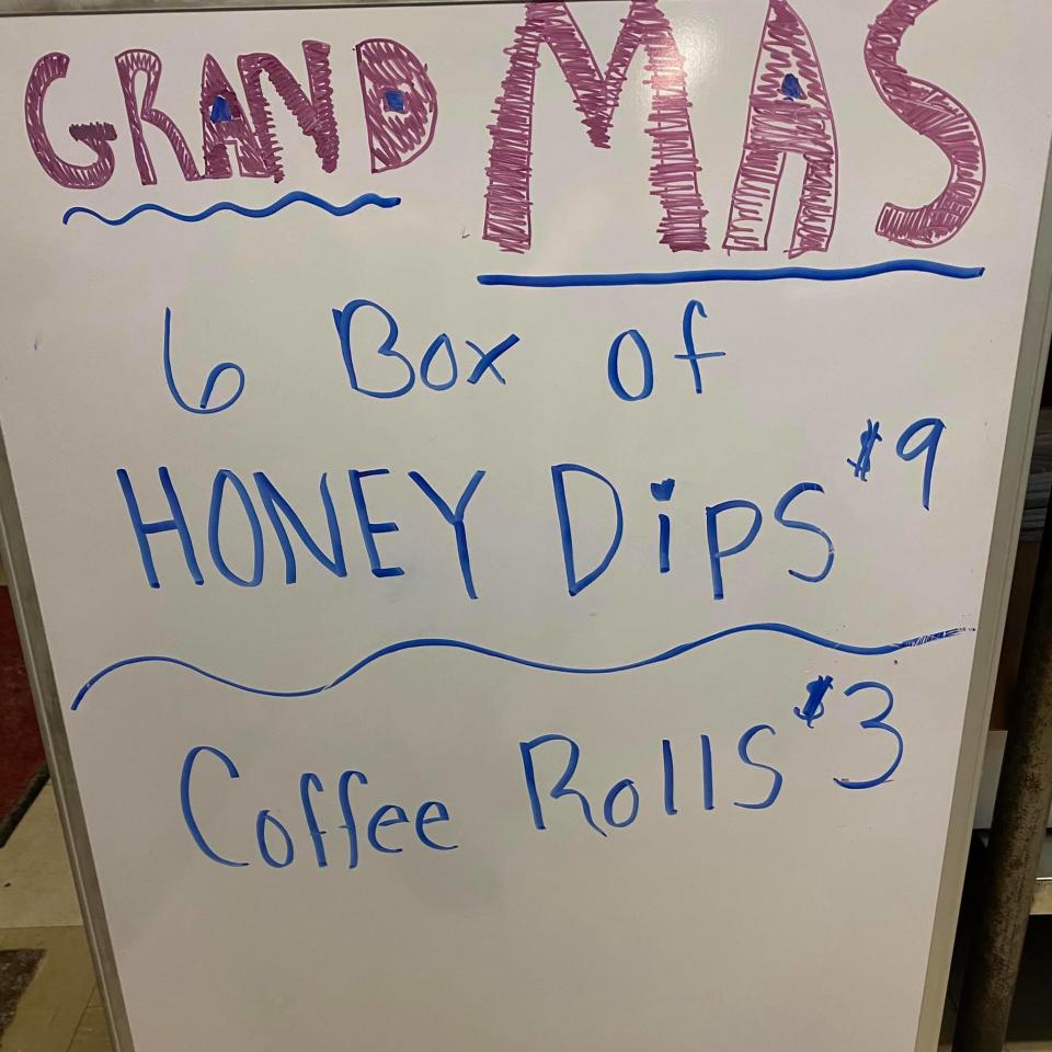 Grand Ma's pop-up event sell out of its honey dip donuts and coffee rolls within the hour.