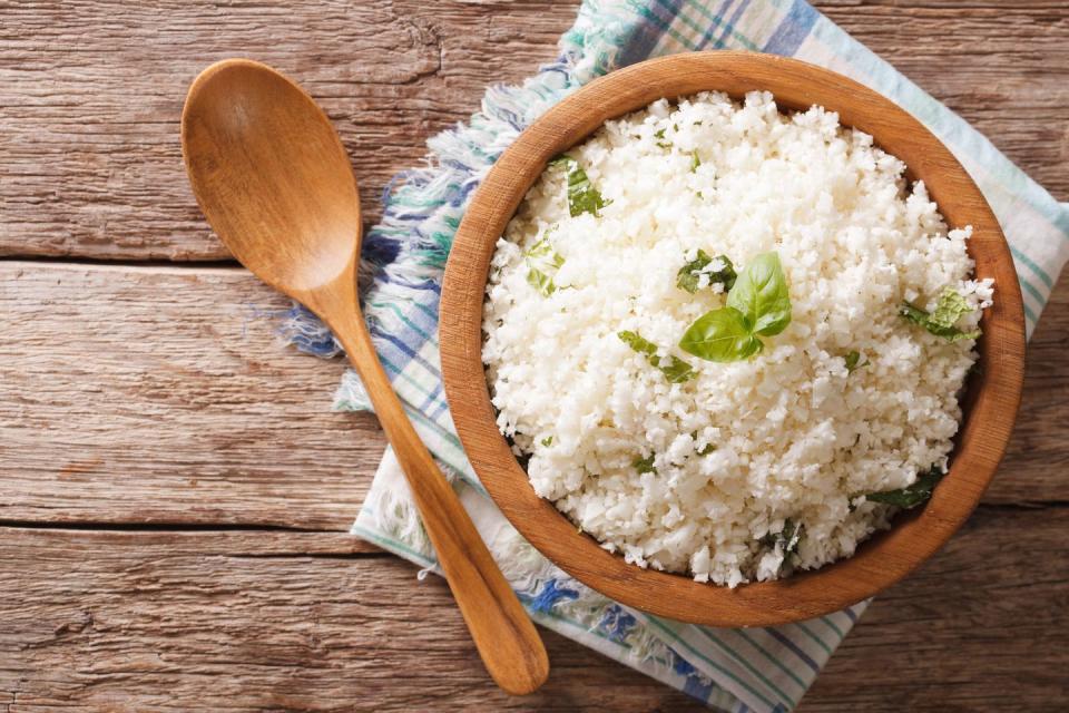 Healthier swap: cauliflower rice grits