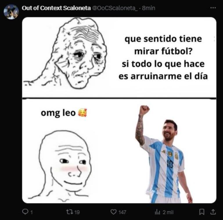 Los mejores memes de los goles de Messi en el Inter Miami (Captura: X)