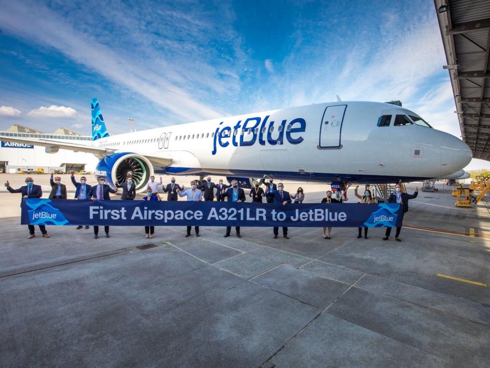 JetBlue Airways taking delivery of its first Airbus A321neoLR