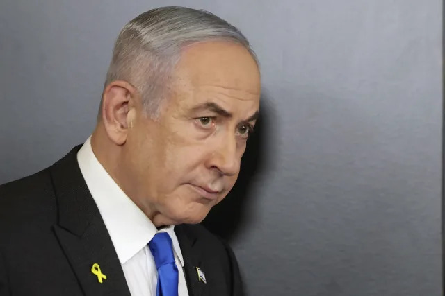 Israeli Prime Minister Benjamin Netanyahu attends a press conference at the Government Press office in Jerusalem, Wednesday, Sept. 4, 2024. (Abir Sultan/Pool via AP)