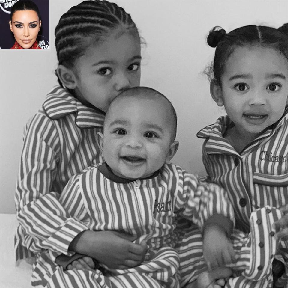 Kim Kardashian West/Instagram. Inset: Presley Ann/Getty