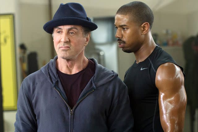 <p>Barry Wetcher/Warner Bros./Courtesy Everett Collection</p> Sylvester Stallone and Michael B. Jordan in 'Creed'