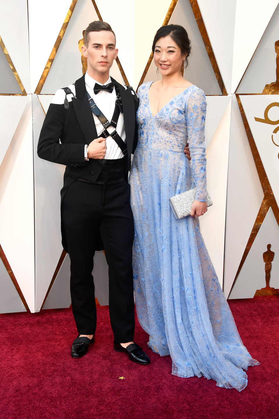 Olympian Adam Rippon's Oscar Tux And Harness Are Gold Medal-Worthy