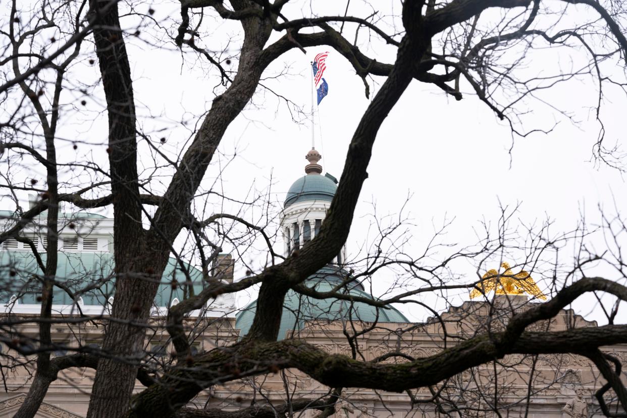 The Indiana Statehouse, Wednesday, March 6, 2024, in Indianapolis.