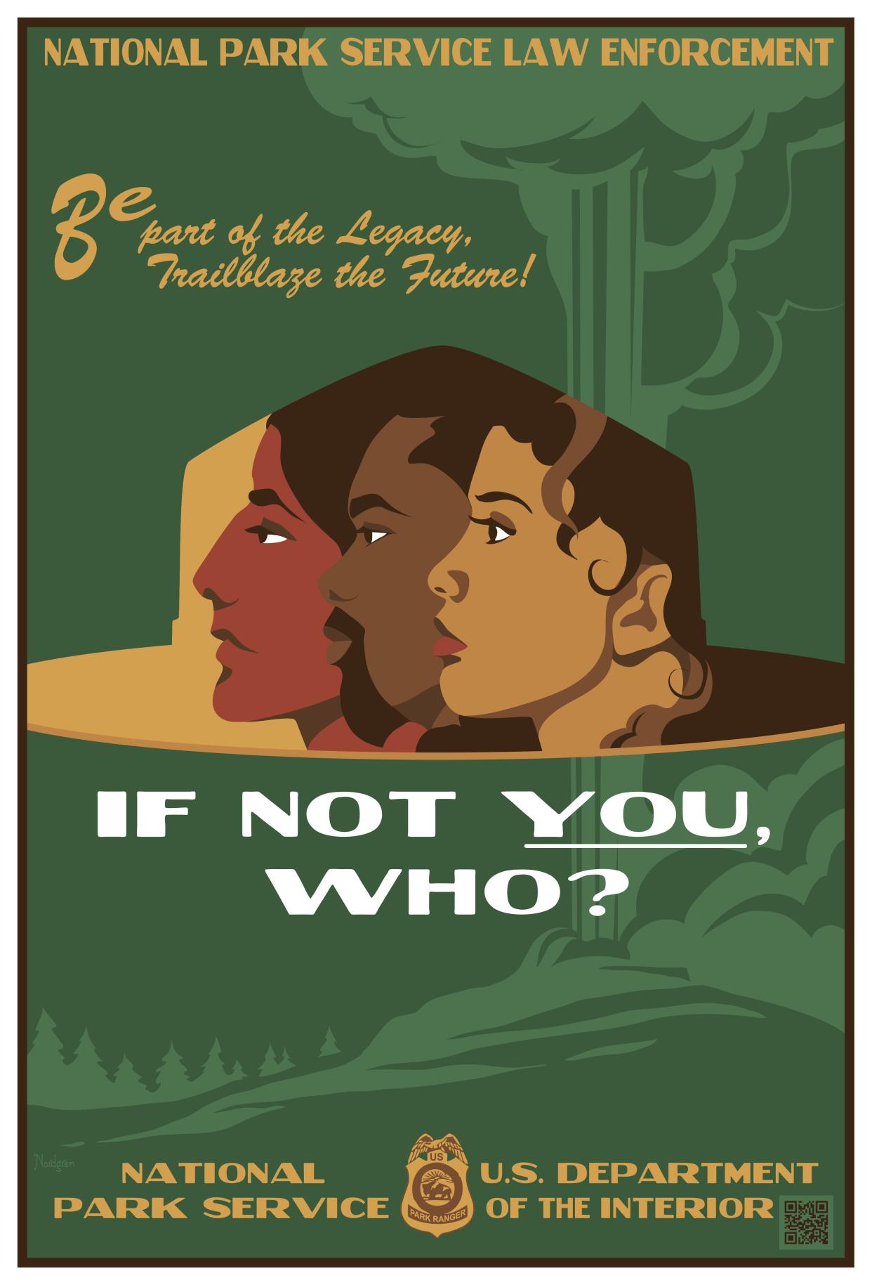 One of the posters released as part of a National Park Service hiring initiative aiming to recruit diverse candidates.