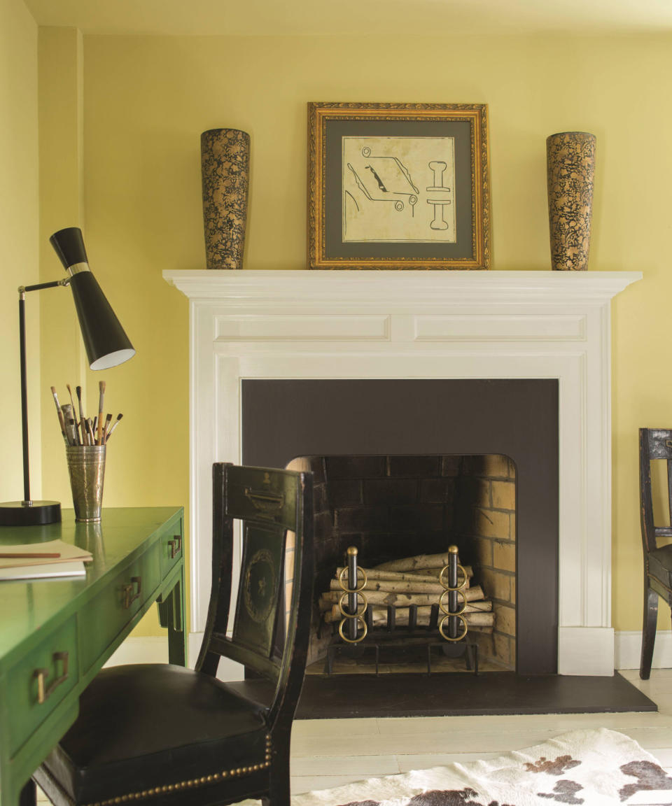 5. Paint walls mellow yellow for an uplifting look and feel