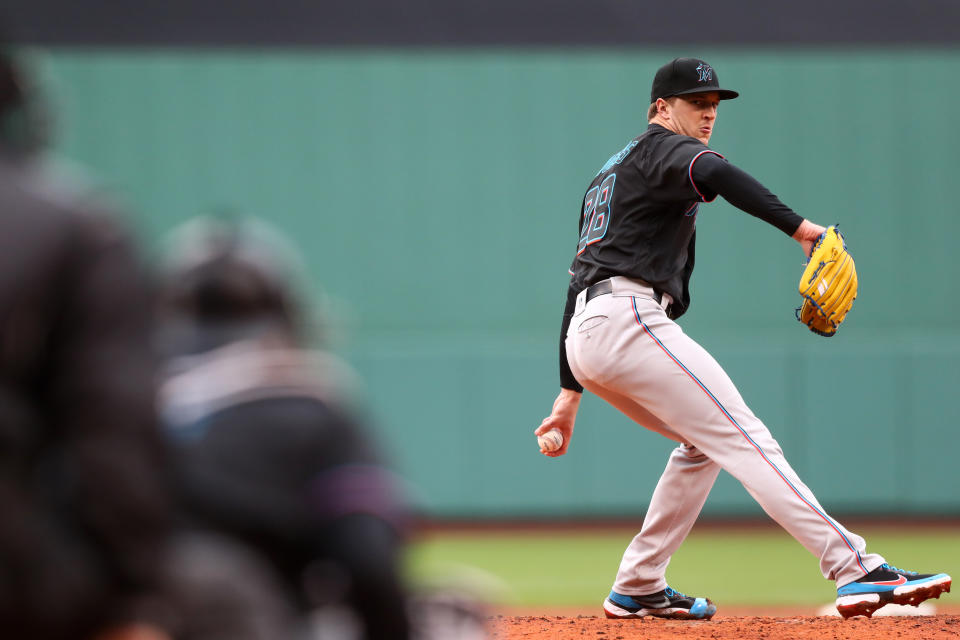 邁阿密馬林魚投手Trevor Rogers。（Photo by Adam Glanzman/MLB Photos via Getty Images）