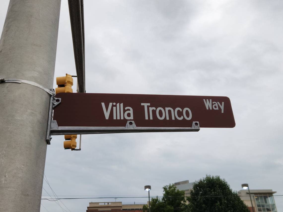 The 1200 block of Blanding Street in downtown Columbia has been honorarily named Villa Tronco Way in recognition of Italian restaurant Villa Tronco, which has been on the block for 84 years.