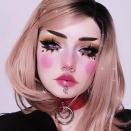<p>Channel your inner TikTok goth whilst working a classic Halloween doll make-up look with added star-shaped eyeliner and too short pointed eyebrows. Just don't forget to add a 'give no s***s' resting face to finish the look.</p><p><a href="https://www.instagram.com/p/CMC0nMhAROh/" rel="nofollow noopener" target="_blank" data-ylk="slk:See the original post on Instagram;elm:context_link;itc:0;sec:content-canvas" class="link ">See the original post on Instagram</a></p>