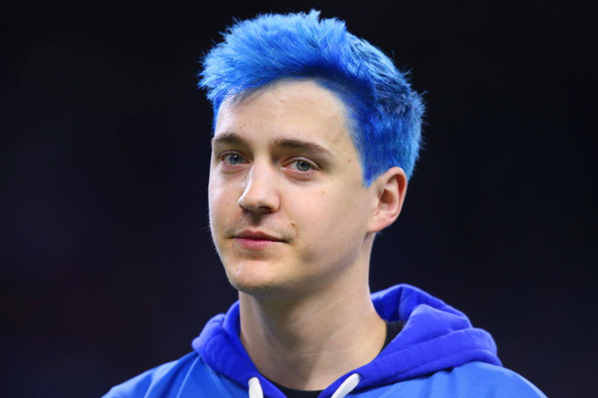 ninja blue hair twitch