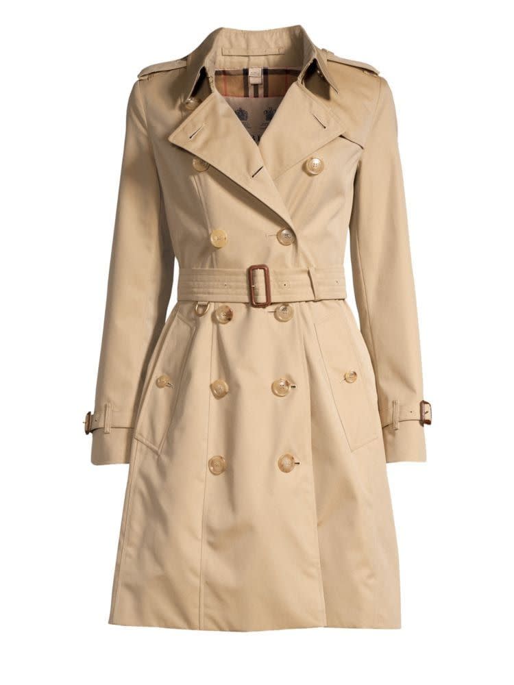 Chelsea Tie-Waist Trench Coat