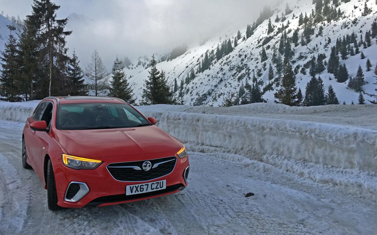 We drove the Vauxhall Insignia GSi Sports Tourer across several countries, including two runs across the Alps, at speeds of up to 140mph