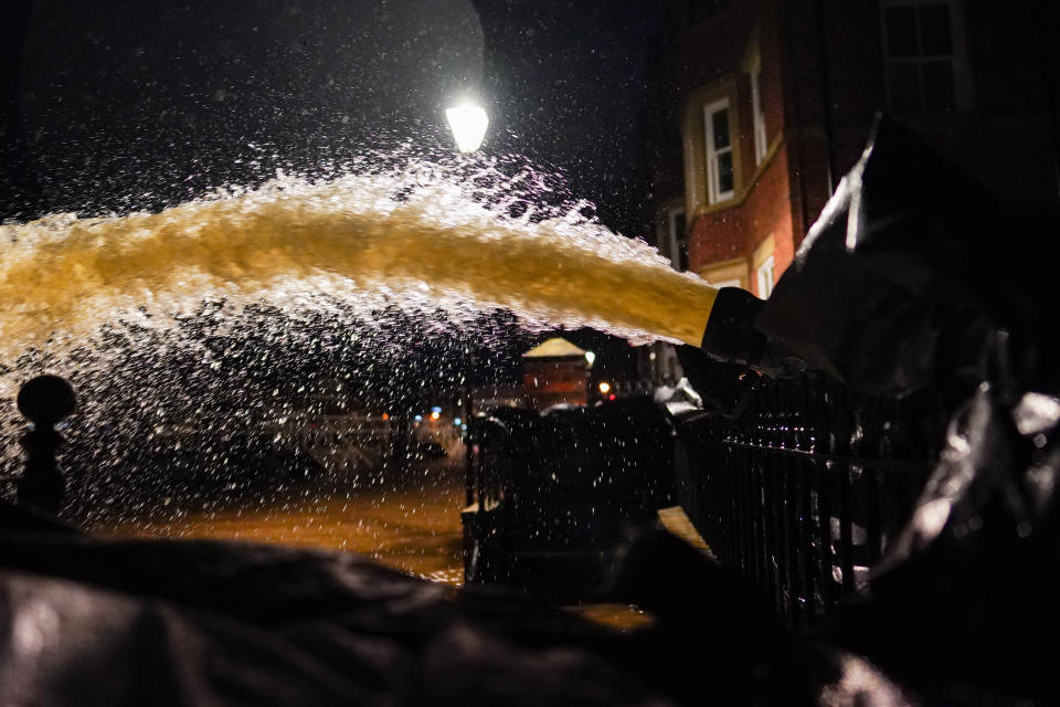 Flood defences and pumps were used in an attempt to protect properties in some areas.