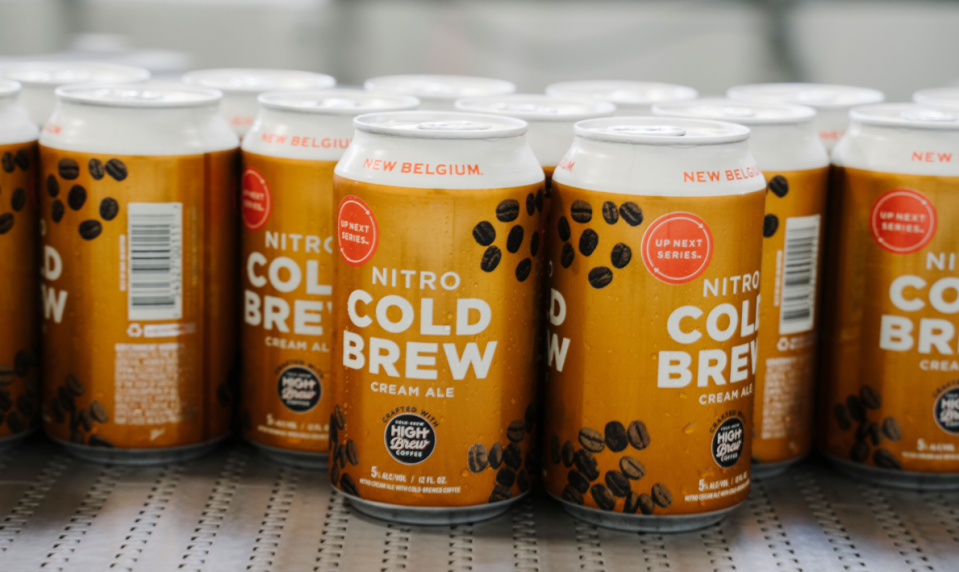 Nitro Cold Brew Cream Ale made by to Austin’s High Brew Coffee and New Belgium
