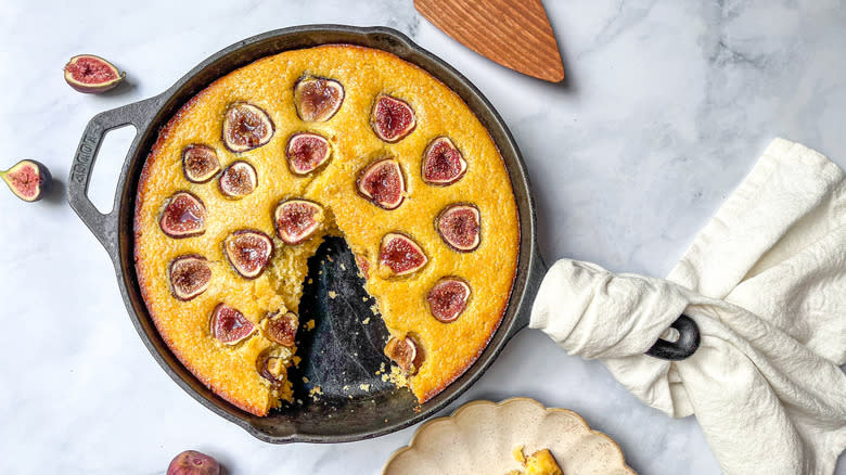 Cast Iron Fig Cornbread