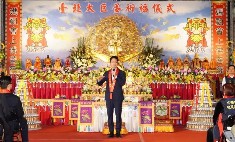 ▲台北市長蔣萬安參加大巨蛋祈福儀式。（圖／北市府提供）