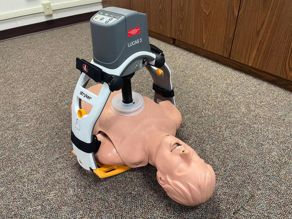 The LUCAS device provides consistent and accurate chest compressions, increasing patients' chances of survival.