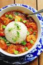 <p>A spicy, tomato-based stew made with vegetables and seafood (or meat, in some cases), etouffée should be served with rice to soak up all the scrumptious juices.</p><p>Get the <strong><a href="https://grandbaby-cakes.com/shrimp-etouffee/" rel="nofollow noopener" target="_blank" data-ylk="slk:Shrimp Étouffée recipe;elm:context_link;itc:0;sec:content-canvas" class="link ">Shrimp Étouffée recipe</a> </strong>from Grandbaby Cakes.  </p>