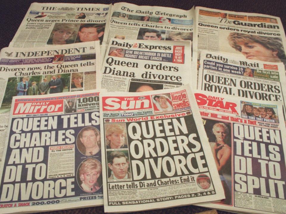 The London newspapers frontpage headlines, Thursday Dec.21 1995.