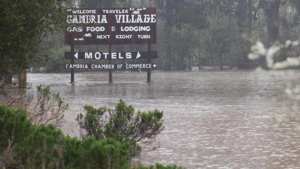 Significant flooding hit Cambria during a strong winter storm on March 10, 2023.