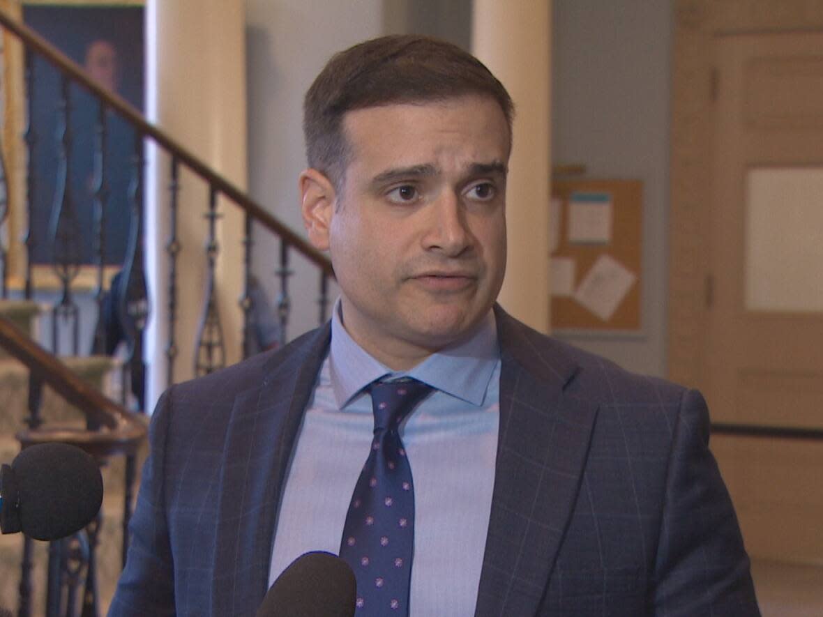 Liberal Leader Zach Churchill, seen in this file photo, wants all forestry activity to stop in the woods until rain arrives in the province. (Pat Callaghan/CBC - image credit)