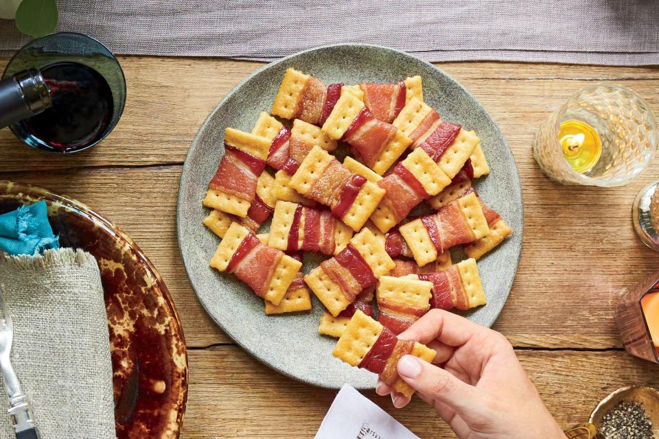 Bacon Bow Tie Crackers