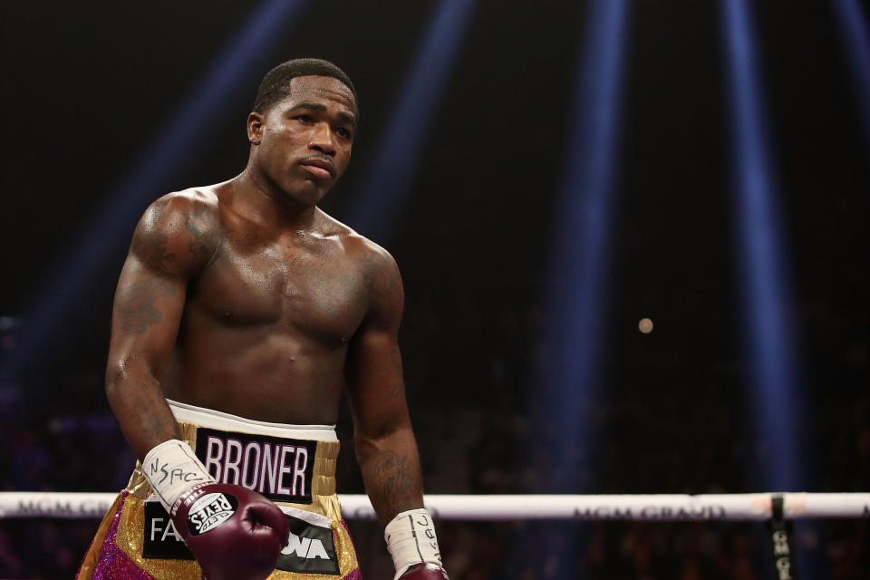 Did Adrien Broner (pictured) and Gervonta Davis brawl right outside Canelo Álvarez's locker room late Saturday night? (Getty Images)