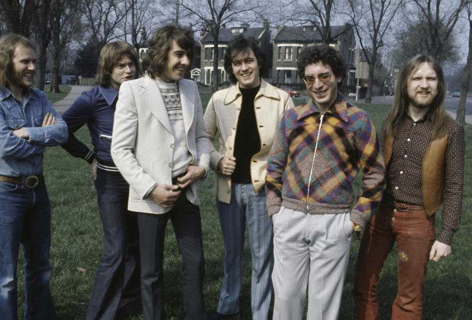 Procol Harum in 1974, from left: Alan Cartwright, Chris Copping, B.J. Wilson, Gary Brooker, Keith Reid and Mick Grabham