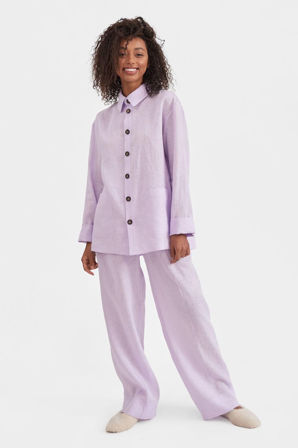 23) Sleeper Unisex Linen PJs