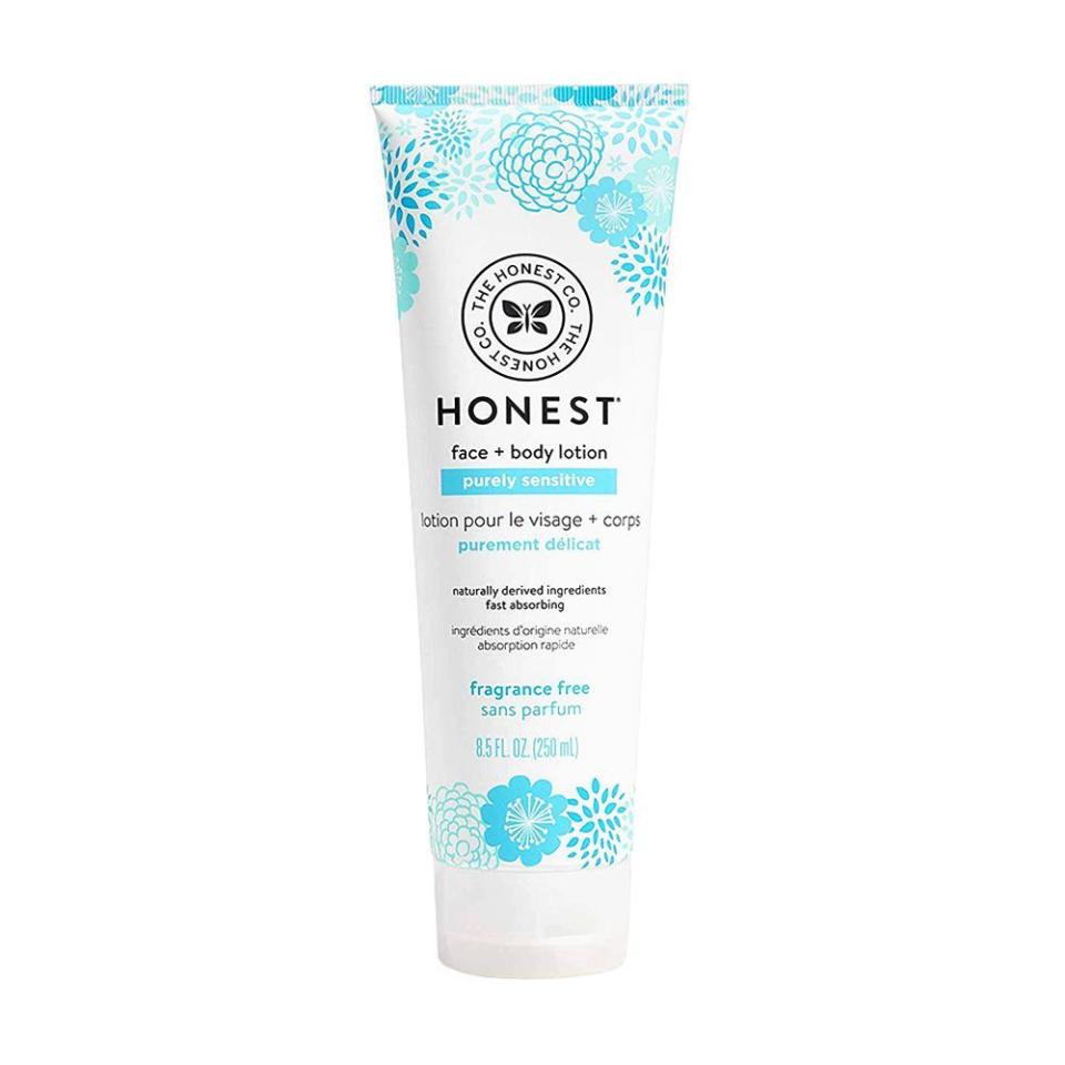 3) The Honest Company Purely Sensitive Face + Body Lotion