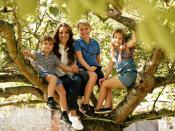 <p>The Wales family went out on a limb with this cute, outdoorsy snap of Kate and the kids that they shared in honor of Mother's Day. </p>