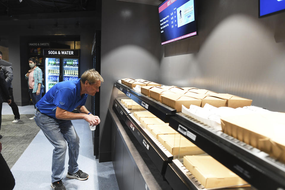 New concession stand at L.A. Forum, powered by contact-less Amazon technology - Credit: Michael Buckner for Variety