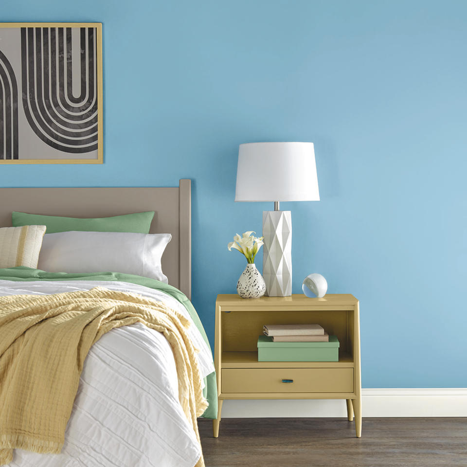 8. Create an optimistic bolthole with sky blue