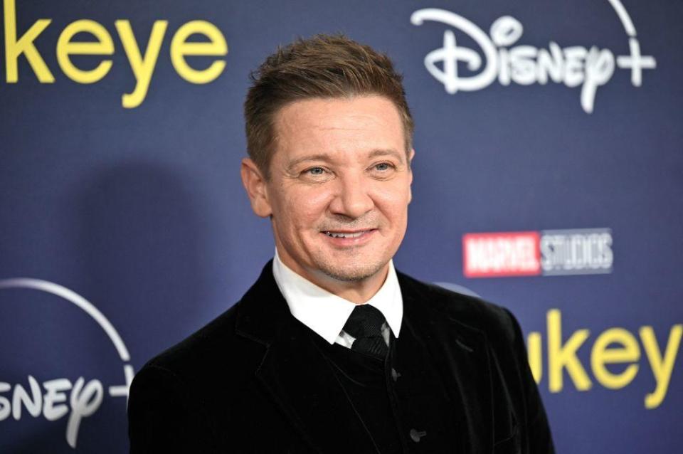 Jeremy Renner arrives for the premiere of Marvel Studios' television miniseries 