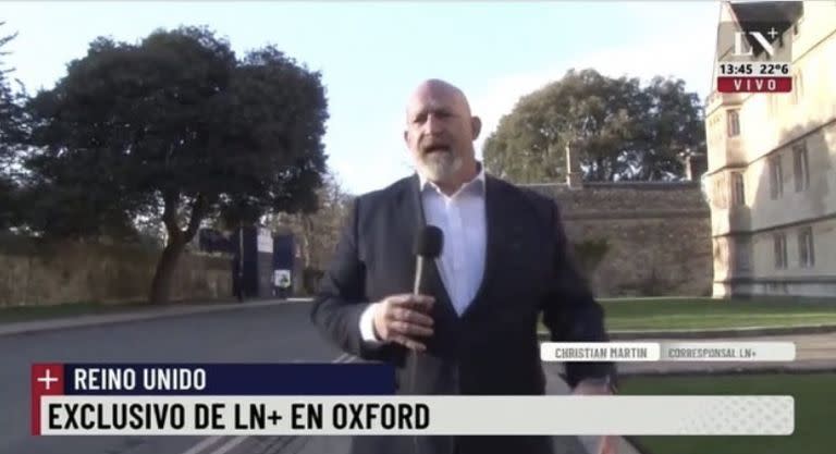 Christian Martin es corresponsal de LN+ y reportó sobre el Covid-19 durante los momentos más duros de la pandemia