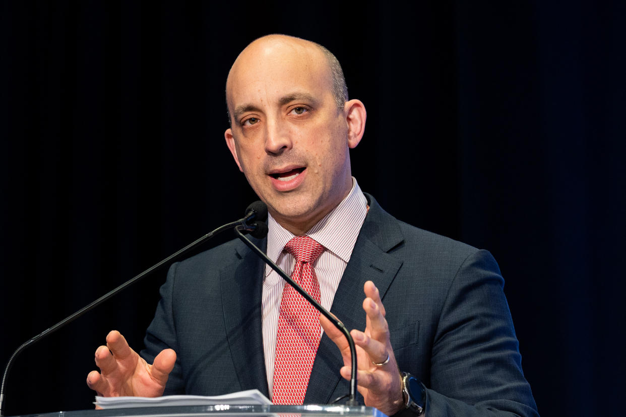 Jonathan Greenblatt, chief executive officer of the Anti-Defamation League, speaks in Washington, D.C., in June 2019.